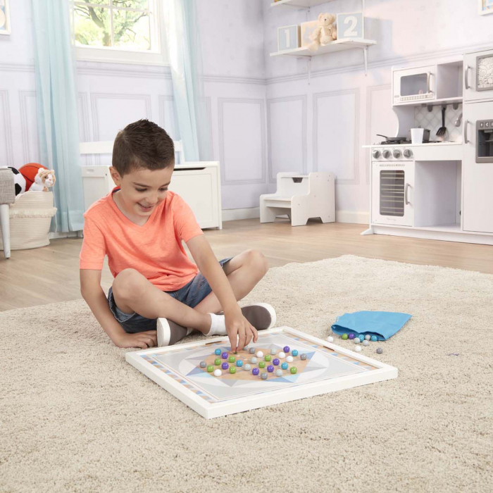 Joc de societate 2 in 1 Solitaire si Sah chinezesc - Melissa & Doug [4]