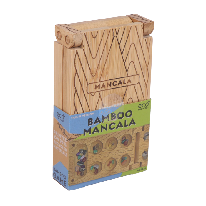 Joc de strategie Mancala din bambus, 2 jucatori - Travel Bamboo Mancala [3]