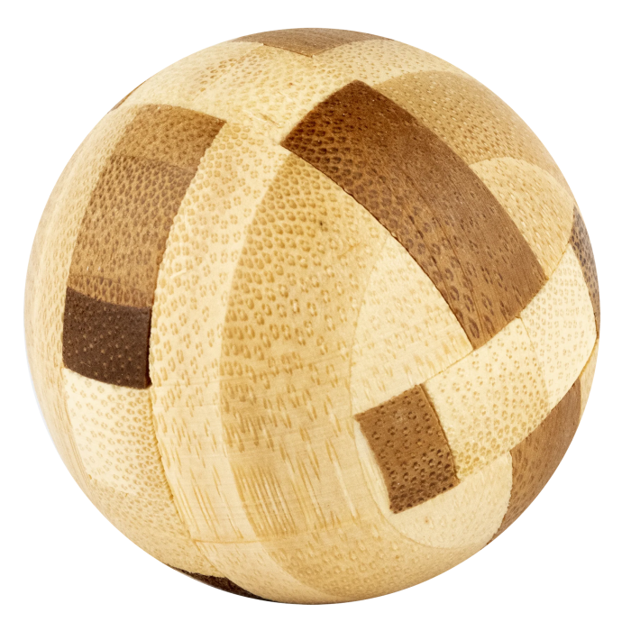 Joc logic IQ 3D din bambus, 12 piese - The Pod [2]