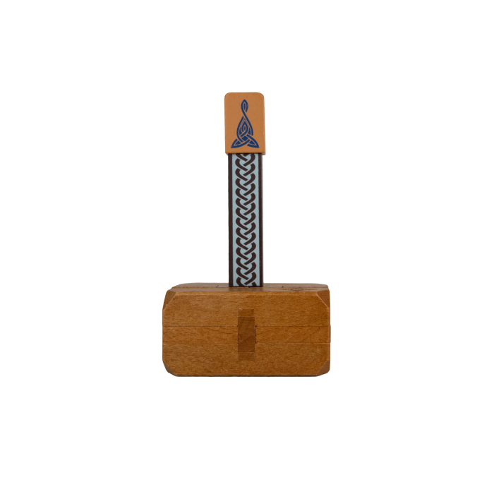 Joc logic IQ 3D din lemn, 12 piese - Thor's Hammer [2]
