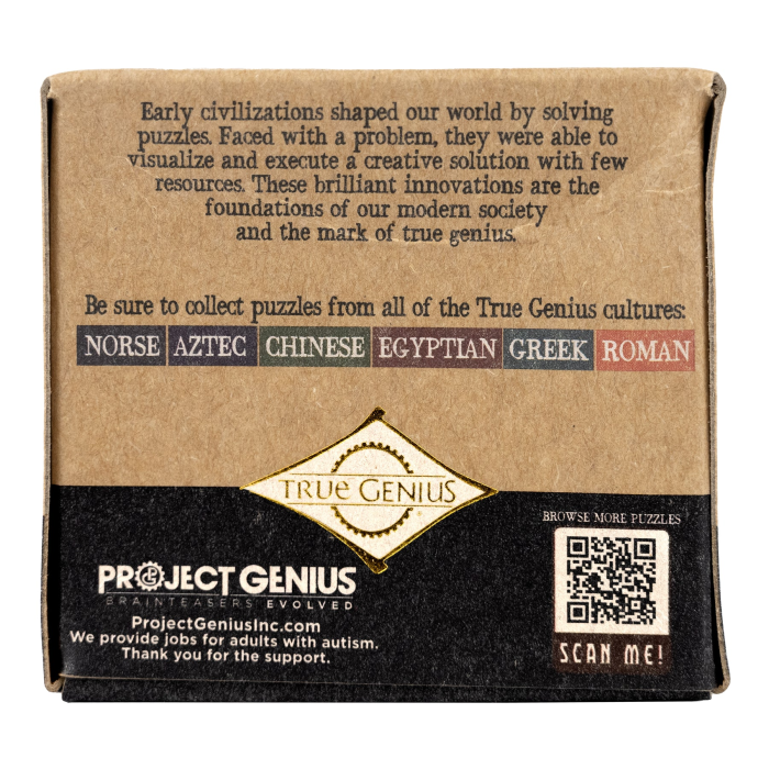 Joc logic IQ 3D din lemn, puzzle tip butoi - Pharaoh's Ale [7]