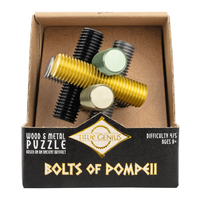 Joc logic IQ din metal cu 6 suruburi - Bolts of Pompeii [8]