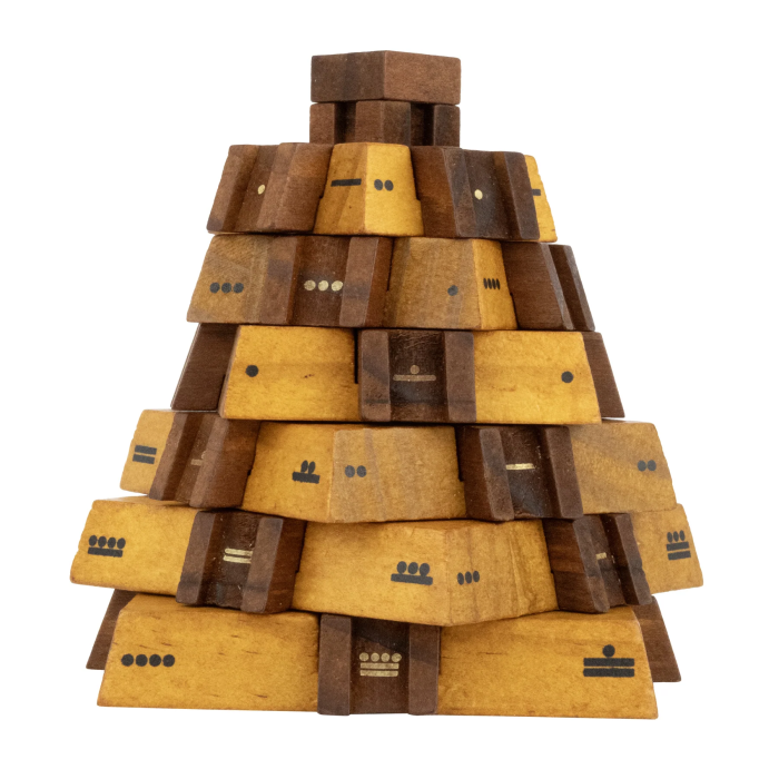 Joc logic IQ matematic 3D din lemn - El Castillo Pyramid [3]