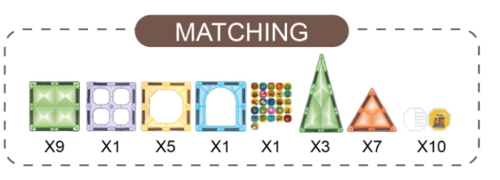 Joc magnetic  Diamond - 36 piese (7.5 cm) [6]