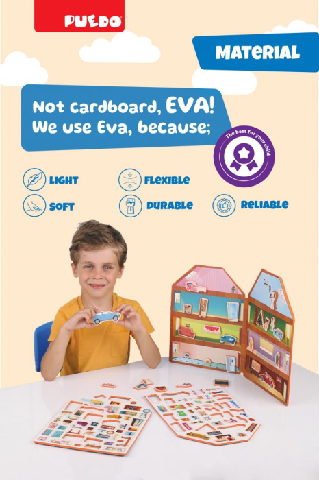 JOC MAGNETIC DIN SPUMA EVA, CONSTRUIESTE-TI CASA, PUEDO [4]