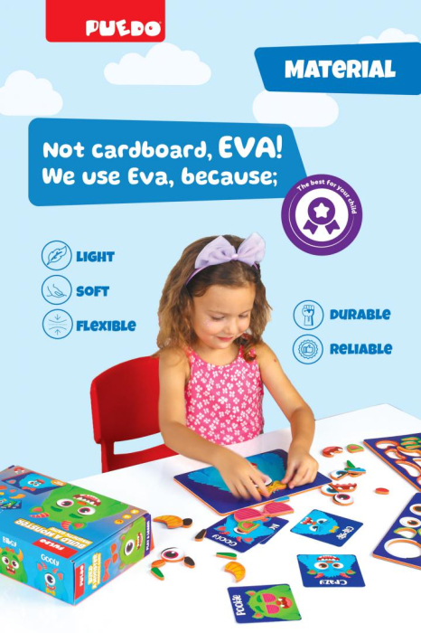 JOC MAGNETIC DIN SPUMA EVA, CREEAZA UN MONSTRU, PUEDO [4]