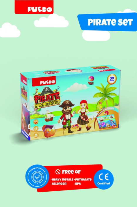 JOC MAGNETIC DIN SPUMA EVA, PIRATI, PUEDO [2]