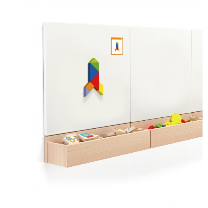 Joc Tangram magnetic cu 35 piese, Viga [5]