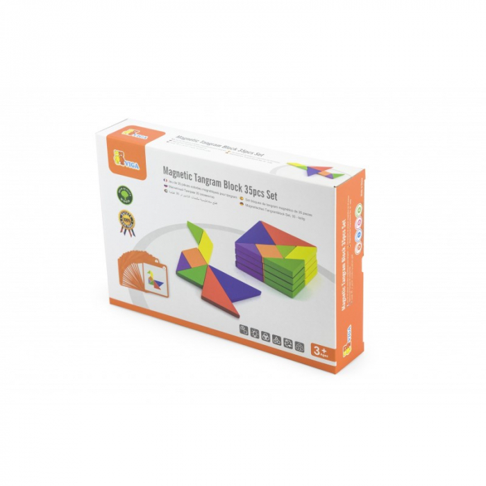 Joc Tangram magnetic cu 35 piese, Viga [8]