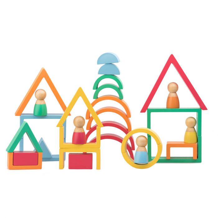 Jucarie de construit Montessori Curcubeu Kipod [4]