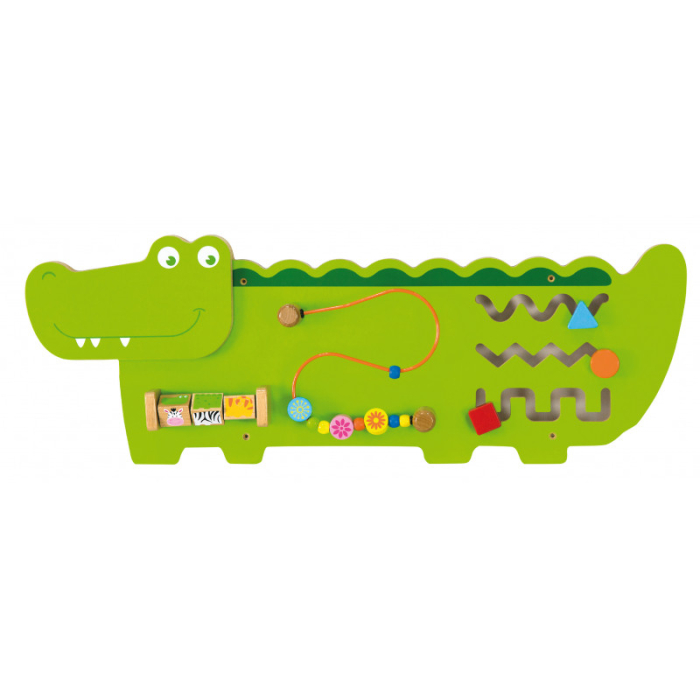 Jucarie de perete cu activitati, Crocodil, Viga [5]