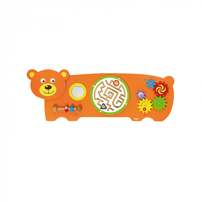 Jucarie de perete cu activitati, Urs, Viga [4]