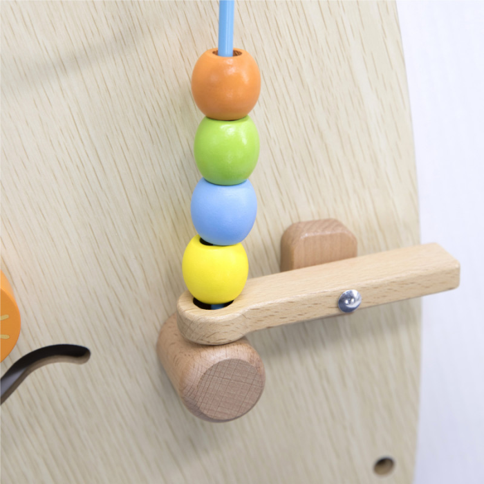 Jucarie de perete senzoriala Curcubeu cu 12 Activitati, Viga [11]