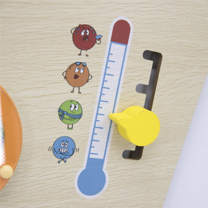 Jucarie de perete senzoriala Curcubeu cu 12 Activitati, Viga [4]