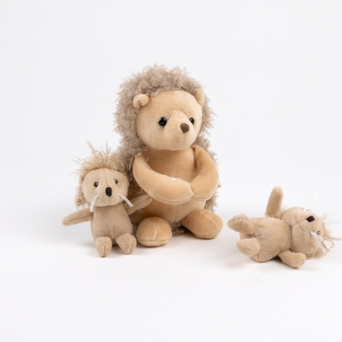 Jucarie de plus Mama arici cu doi pui, Egmont Toys [3]