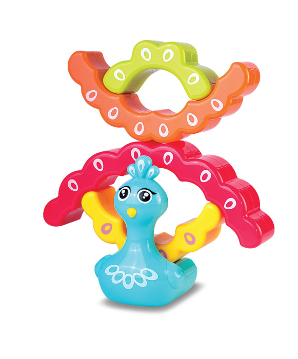 Jucarie de stivuit - Paun colorat [6]