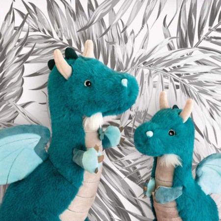Jucarie moale din plus - Dragon, 25 cm, verde [3]