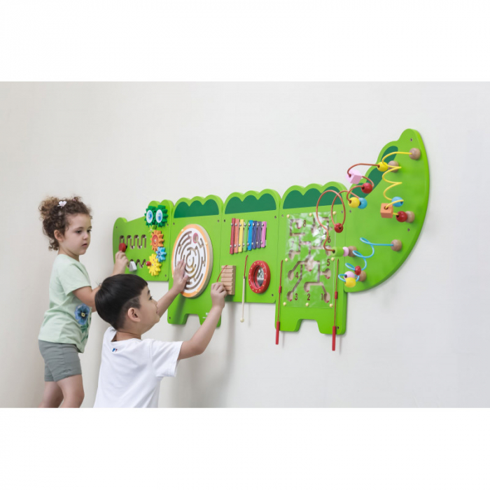 Jucarie multifunctionala de perete - crocodil, Viga [2]