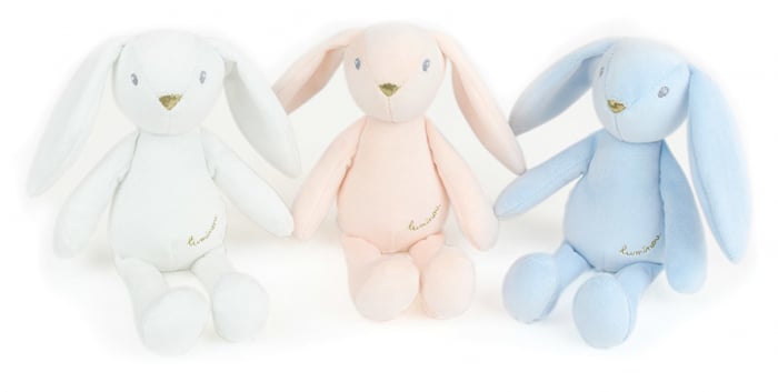Jucarie Plus Jemini Fosforescenta 21cm Iepure Luminou Roz [6]