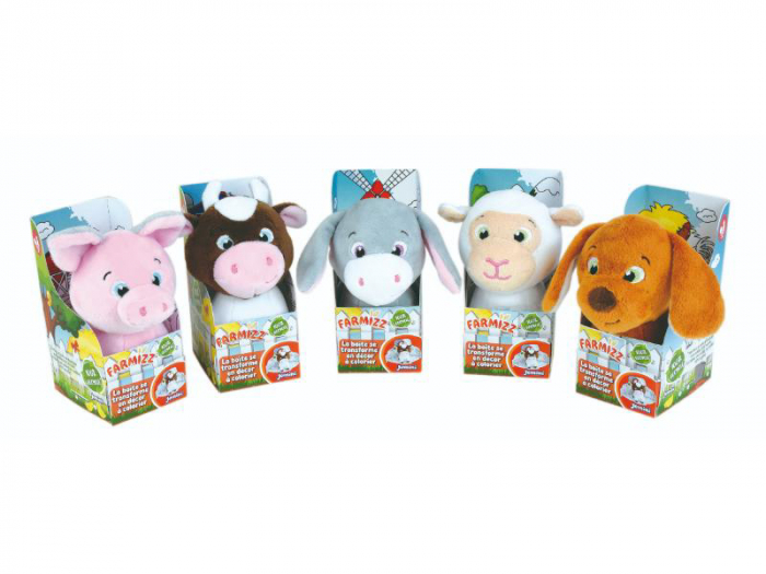 Jucarie Plus Jemini In Cutie Pentru Colorat 15cm Purcel [6]