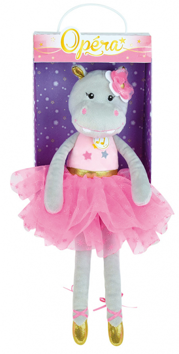 Jucarie Plus Muzicala Jemini 40cm Balerina Hipopotam [4]