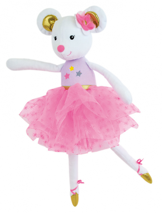 Jucarie Plus Muzicala Jemini 40cm Balerina Soricel Alb [3]
