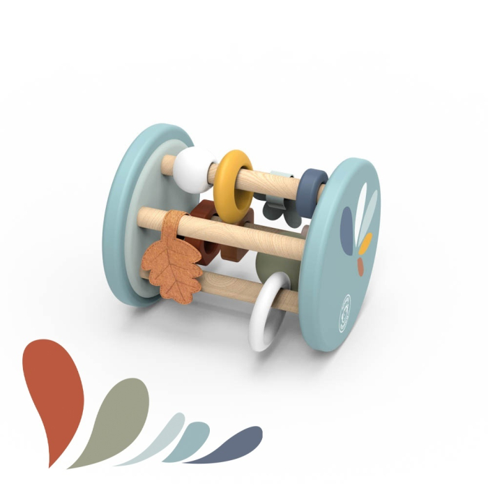 Jucarie senzoriala bebe din lemn, Speedy Monkey [2]