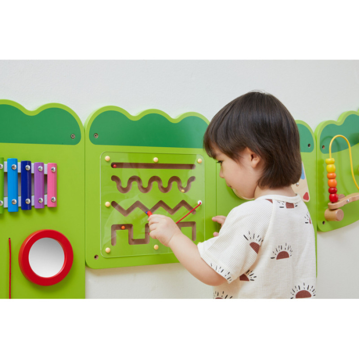 Jucarie senzoriala de perete Crocodil Junior, Viga [4]