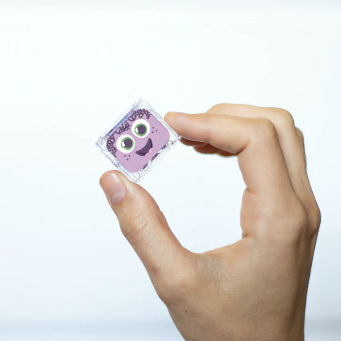 Jucarie senzoriala luminoasa Lumi - Glo Cube, mov [5]
