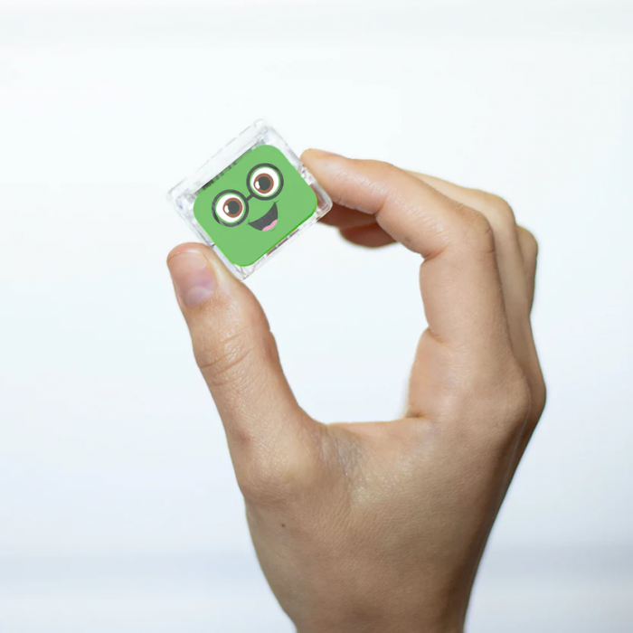 Jucarie senzoriala luminoasa Pippa - Glo Cube, verde [5]