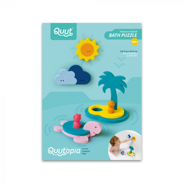 Jucarii de baie din spuma, Insula comorilor, Quut Toys [1]