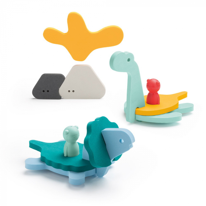 Jucarii de baie din spuma, Lumea dinozaurilor, Quut Toys [5]