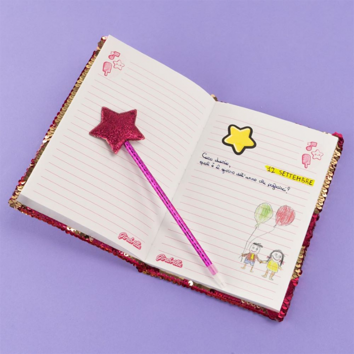 Jurnal Fashion Girabrilla – set jurnal cu paiete reversibile și pix [3]