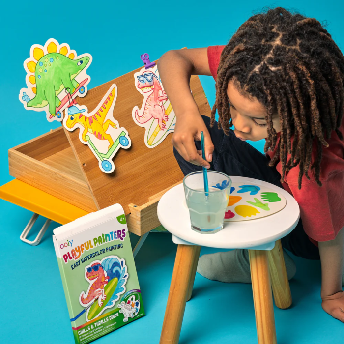 Kit acuarelă - Usor de pictat - Dinozauri, Playful Painters [8]