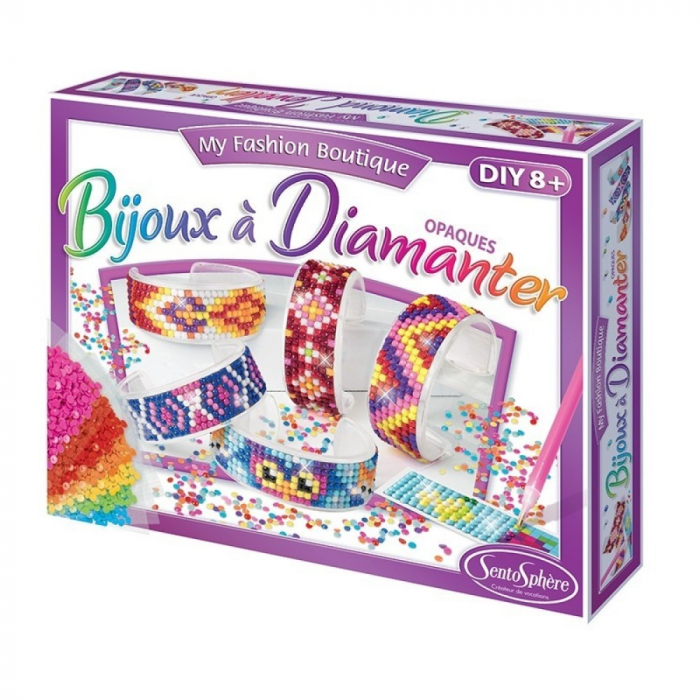 Kit creativ cu diamante/strasuri – 6 bratari [1]