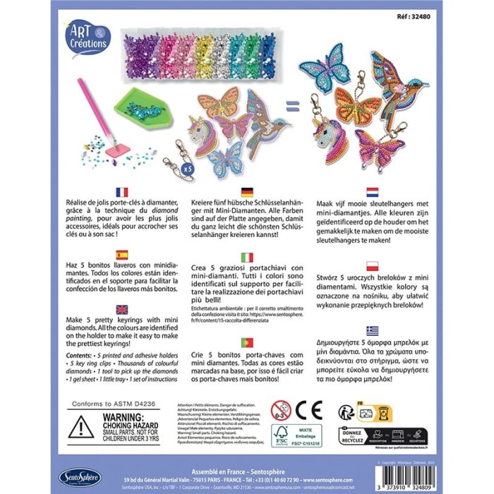 Kit creativ cu diamante / strasuri - Brelocuri - Sentosphere [3]