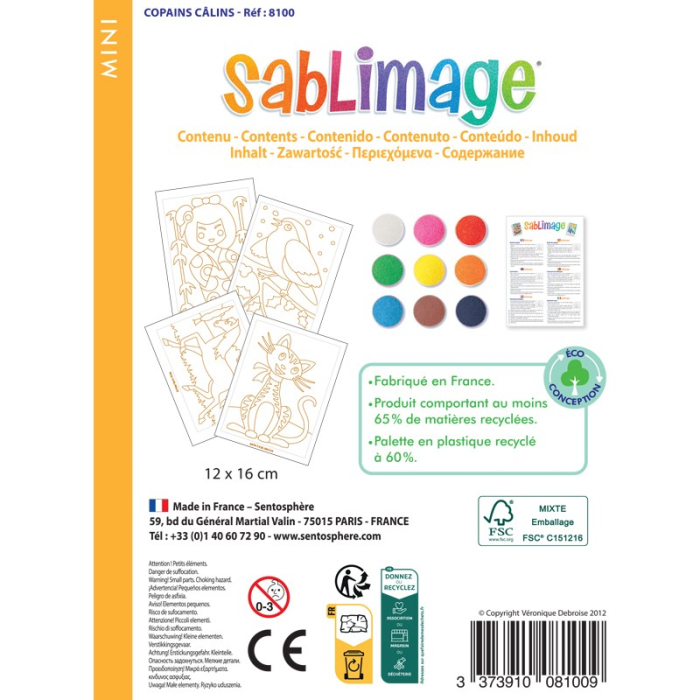 Kit creativ cu nisip - Mini Sablimage Prieteni - Sentosphere [3]