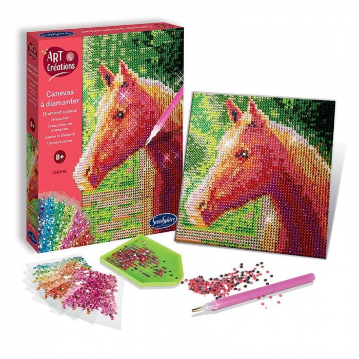 Kit creativ cu strasuri, Cal [2]