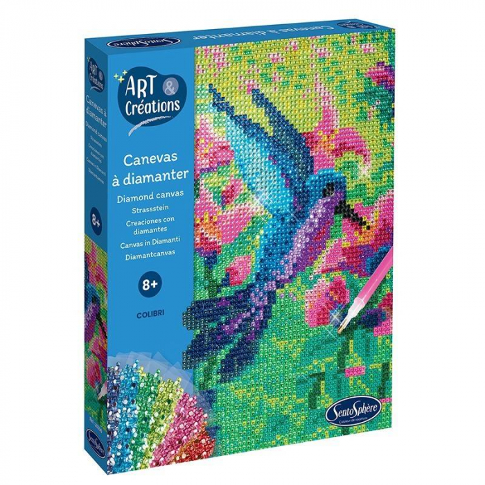 Kit creativ cu strasuri, Pasare Colibri [1]