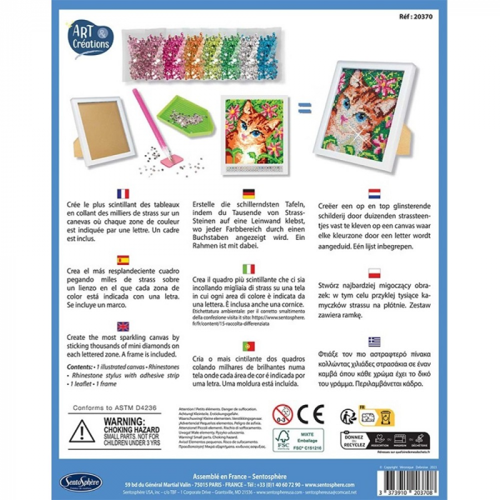 Kit creativ cu strasuri Pisica [3]