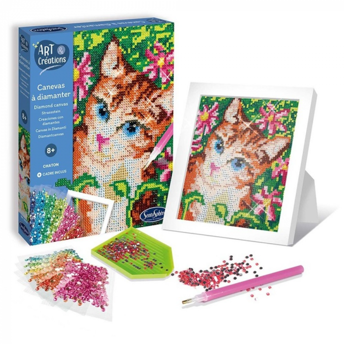 Kit creativ cu strasuri Pisica [4]