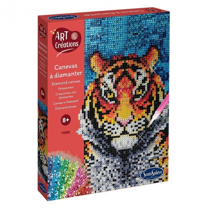 Kit creativ cu strasuri, Tigru [1]