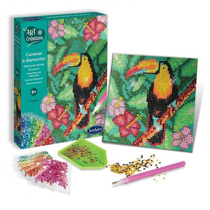 Kit creativ cu strasuri, Tucan [2]