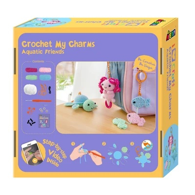 Kit creativ de crosetat 3 pandantive - Prieteni Acvatici [2]