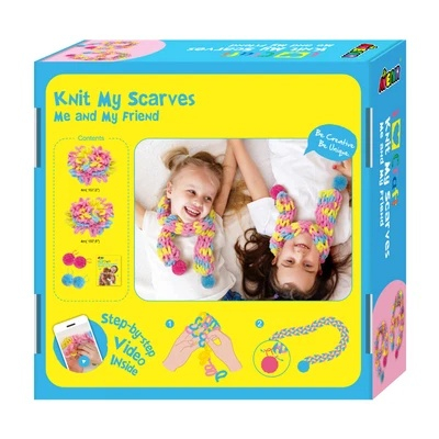 Kit creativ de tricotat esarfe - pentru tine si prietena ta dragalasa [2]