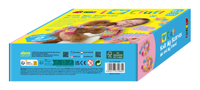 Kit creativ de tricotat esarfe - pentru tine si prietena ta dragalasa [3]
