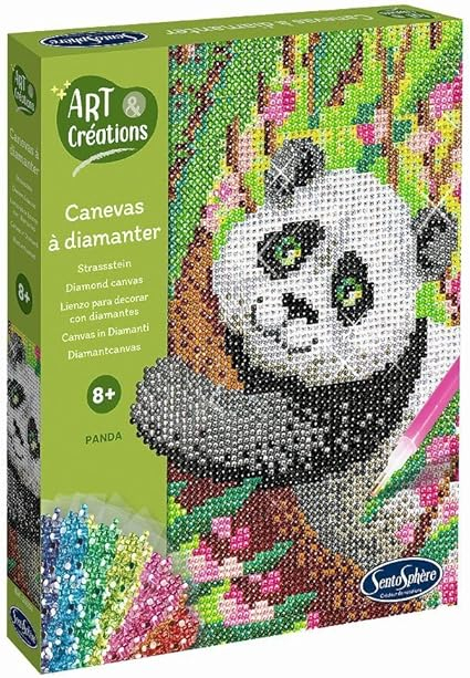 Kit creativ diamante / strasuri - Canvas Panda - Sentosphere [1]