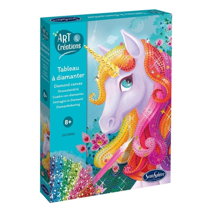 Kit Creativ diamante / strasuri - Canvas Unicorn - Sentosphere [1]