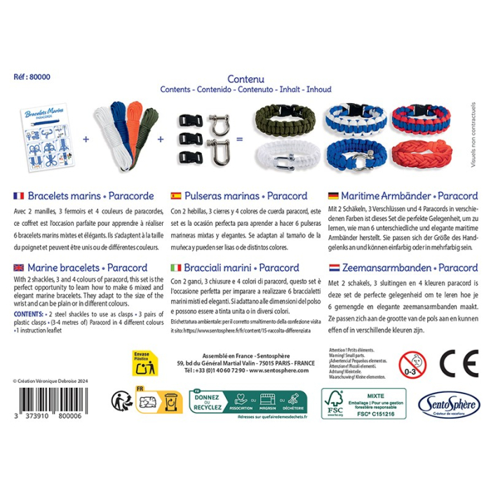 Kit creativ DIY - Bratari marine pentru baieti - Sentosphere [3]