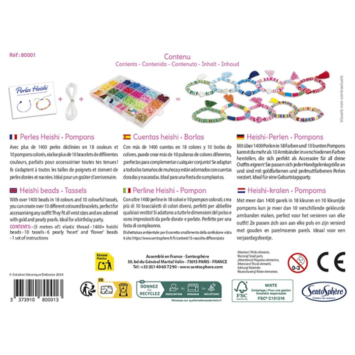 Kit creativ DIY - Bratari perle HEISHI cu ciucuri - Sentosphere [3]